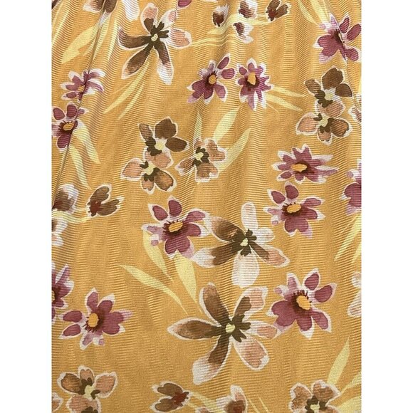 Daniel Rainn Mezzie Halter Neck Dress~Size XS~Yellow Floral Midi~NWT ~ L1 07 - Picture 8 of 12